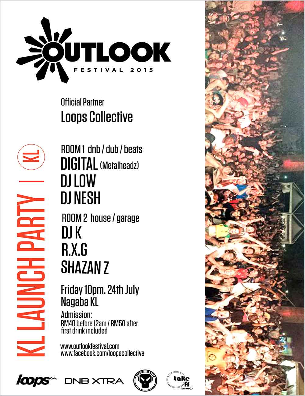 OUTLOOK FESTIVAL LAUNCH PARTY - FEATURING DIGITAL - NAGABA - KUALA LUMPUR